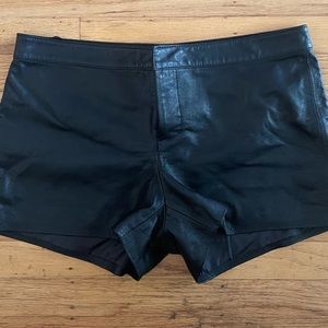 Bb Dakota real leather shorts